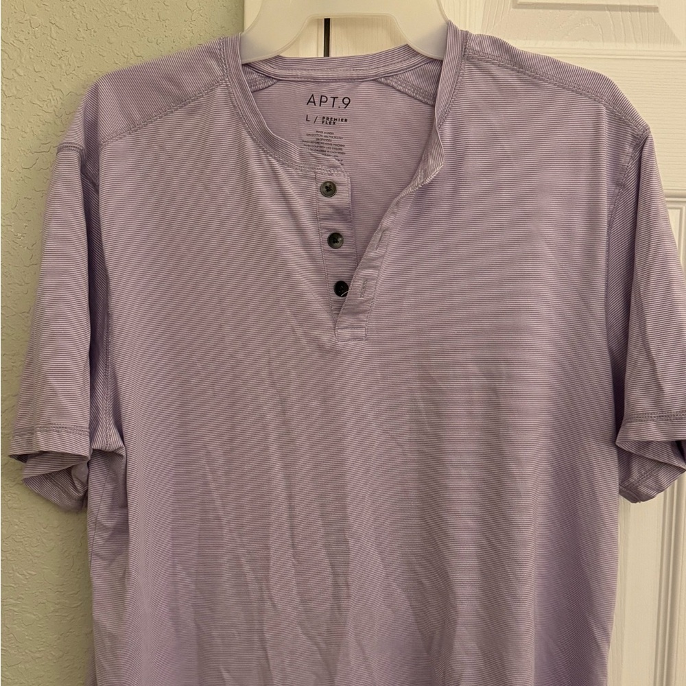 Purple Henley T shirt